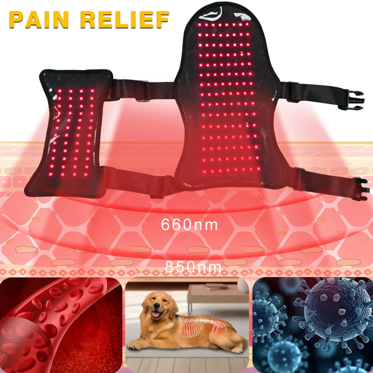 Pet Full Body Red Therapy Wrap
