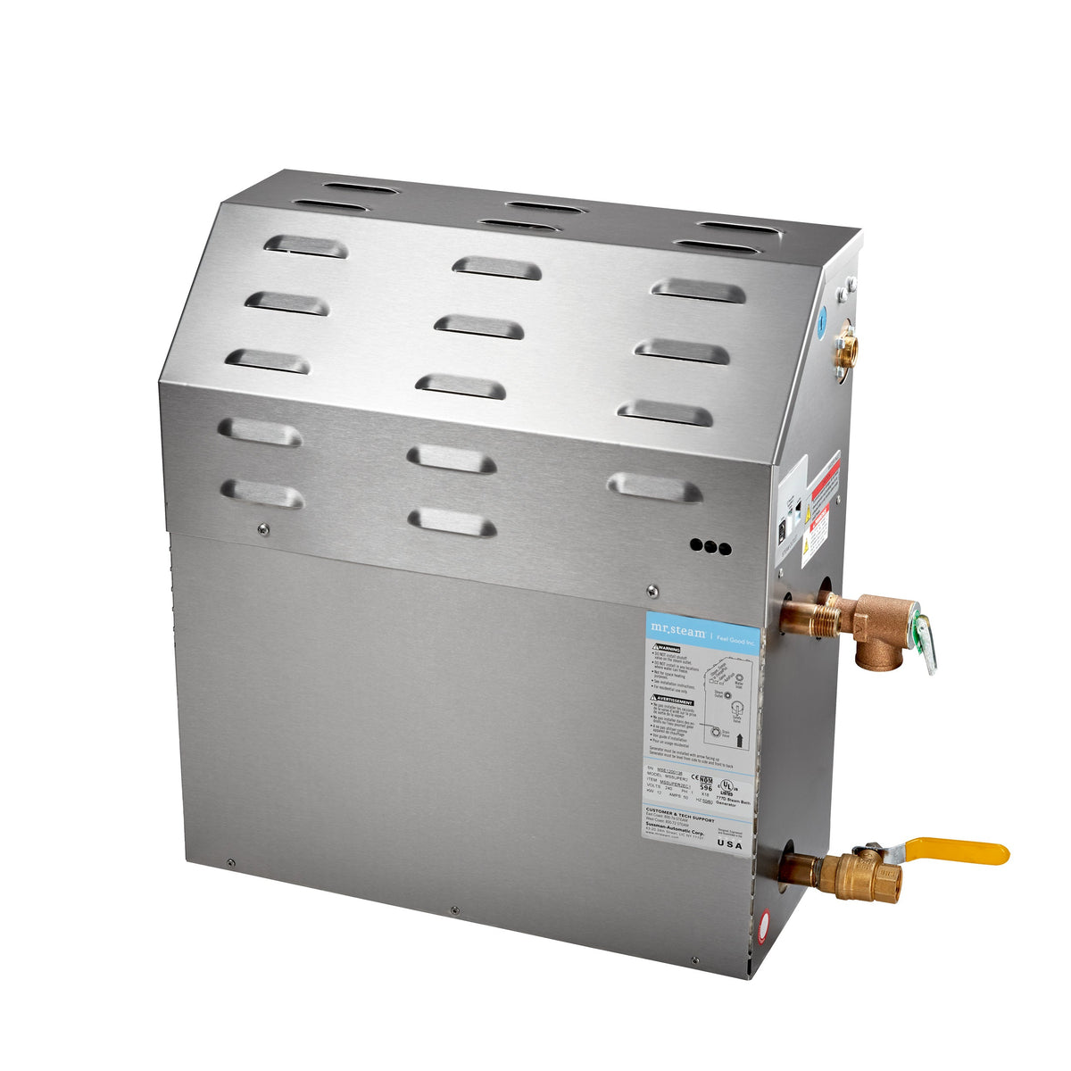 Mr. Steam MSSUPER1RB1 Super Series 10kW Steam Shower Generator – 208V 1-Phase, Up to 339 cu. ft.