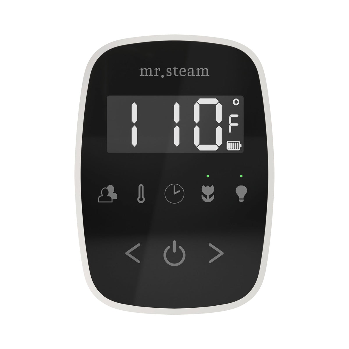 Mr. Steam TempoFlex Wireless Steam Shower Control and Steamhead – Black Control, 8 Steamhead Finishes