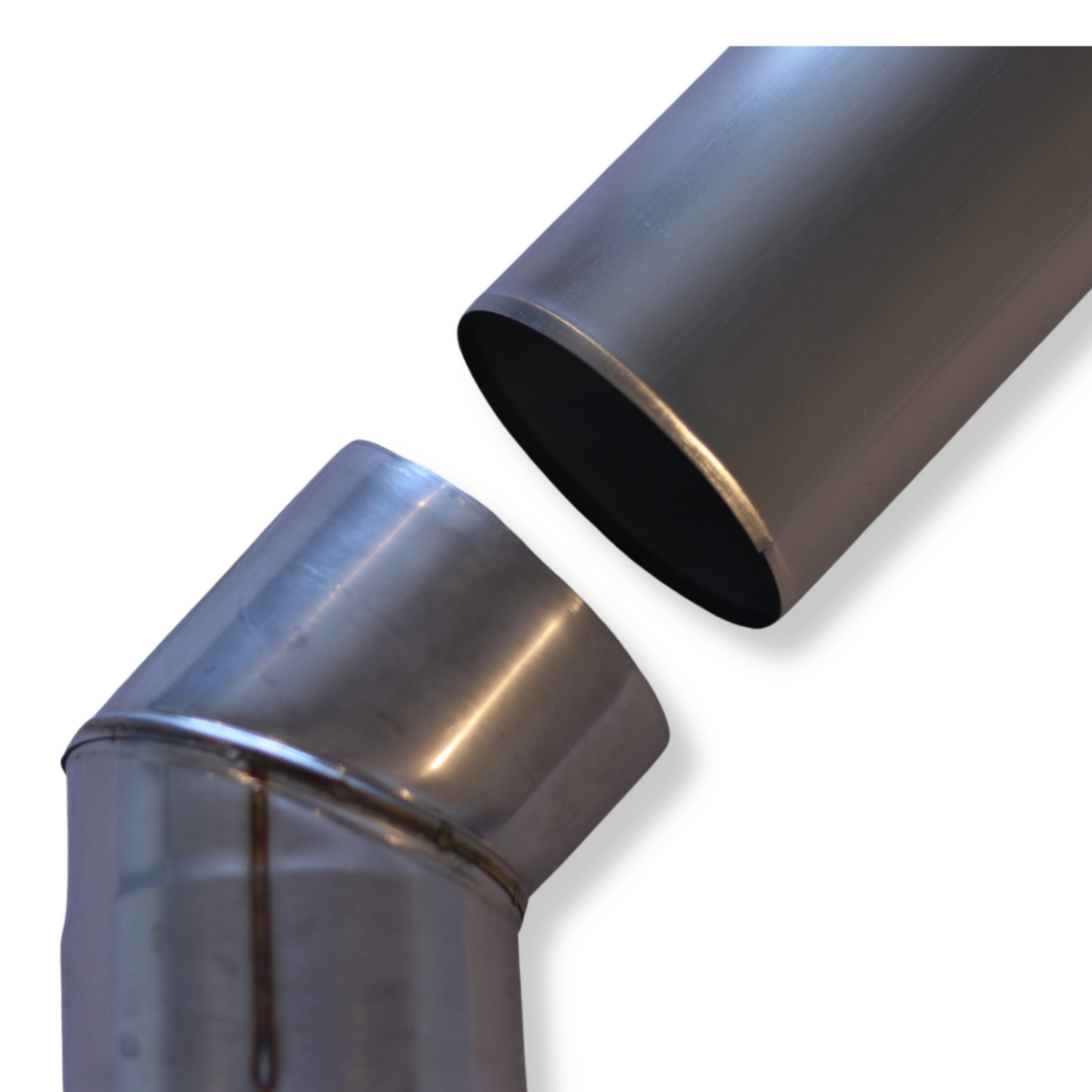 Angled Stove Chimney Pipe - 45 Degree Angle - 4”