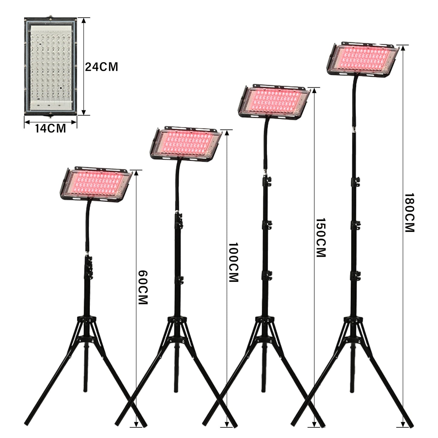 Red and Infrared Light Therapy Lamp(Panel)With Stand