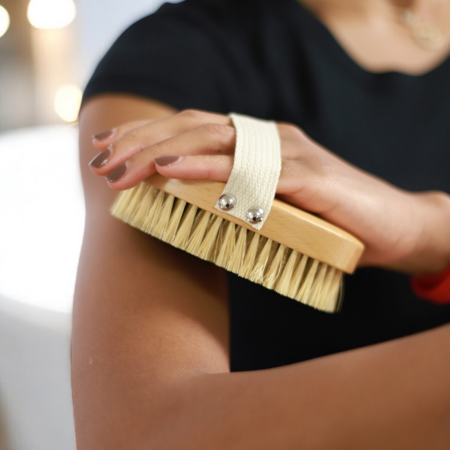 TheraBrush Dry Brush with Copper Bristles — Ion-Charged Exfoliation System