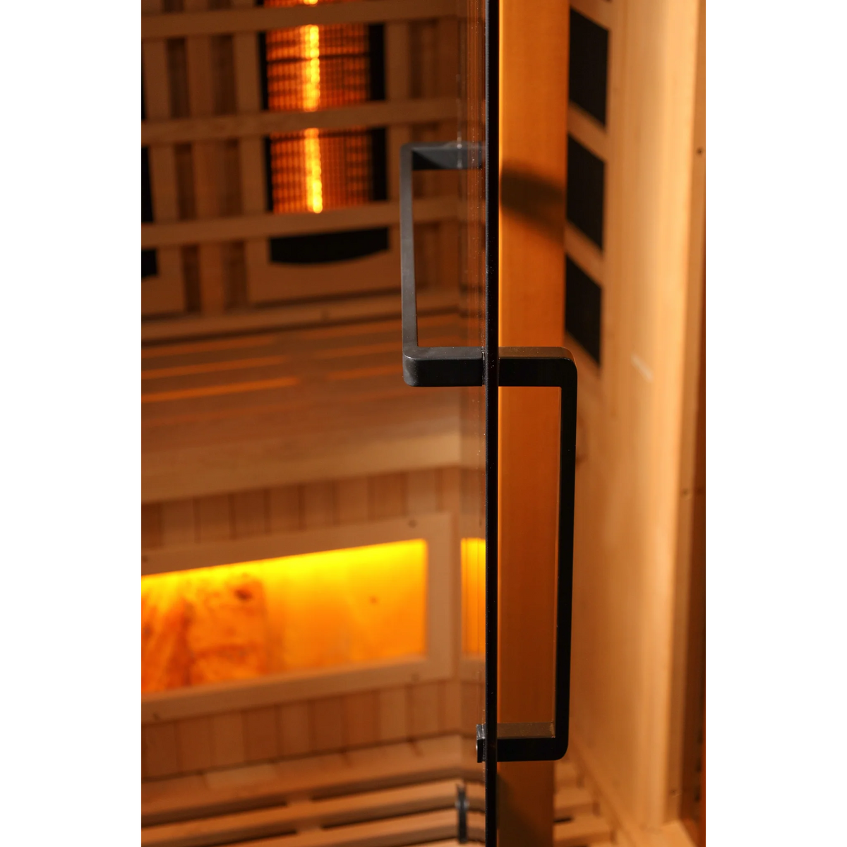Golden Designs 4 Person Full Spectrum Infrared Sauna, PureTech™ Near Zero EMF, Himalayan Salt Bar, Canadian Hemlock, Indoor, GDI-8040-03