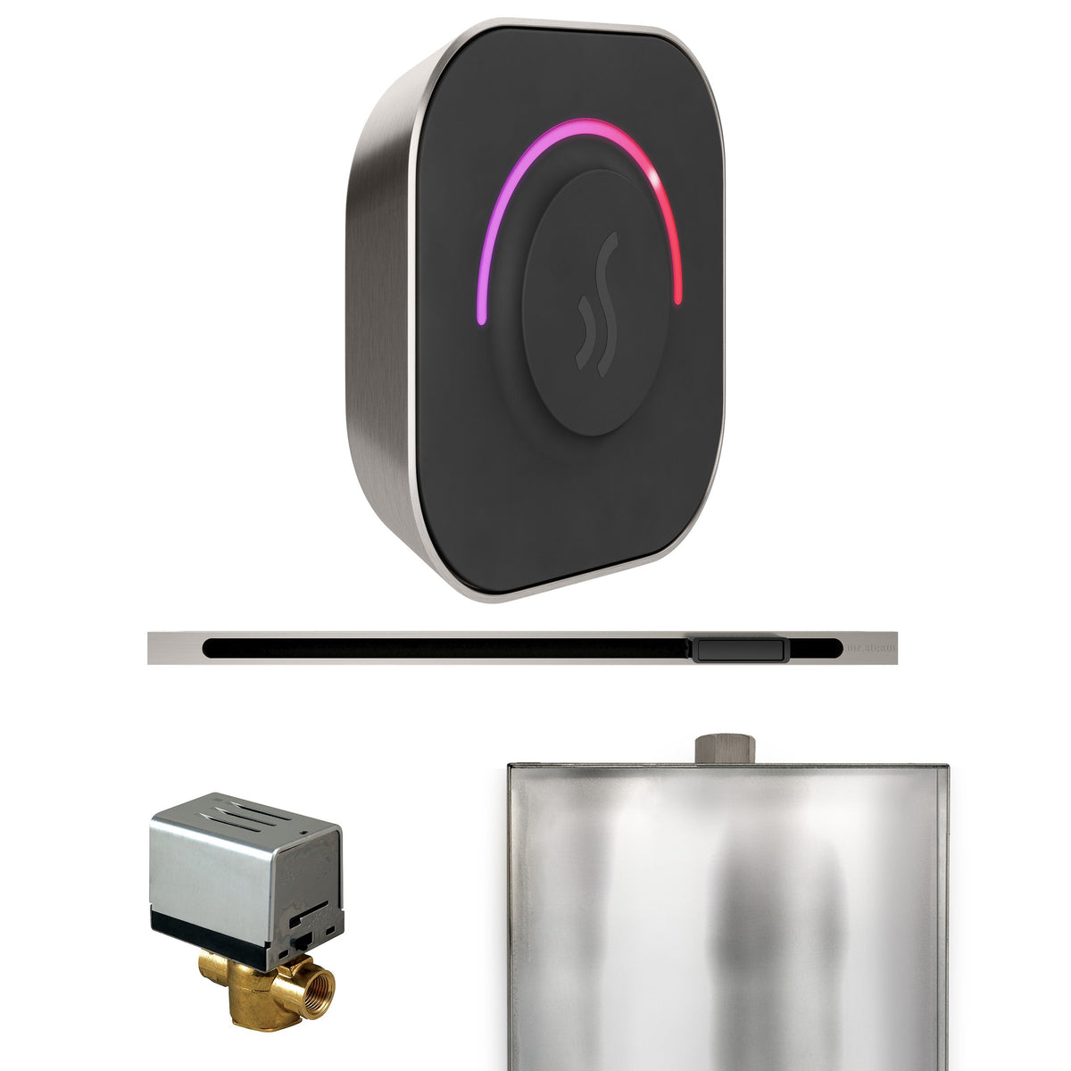 Mr. Steam ButlerTouch Linear Steam Shower Control Package – TempoTouch Control, Linear Steamhead, AutoFlush & Drip Pan for MS & Super Generators