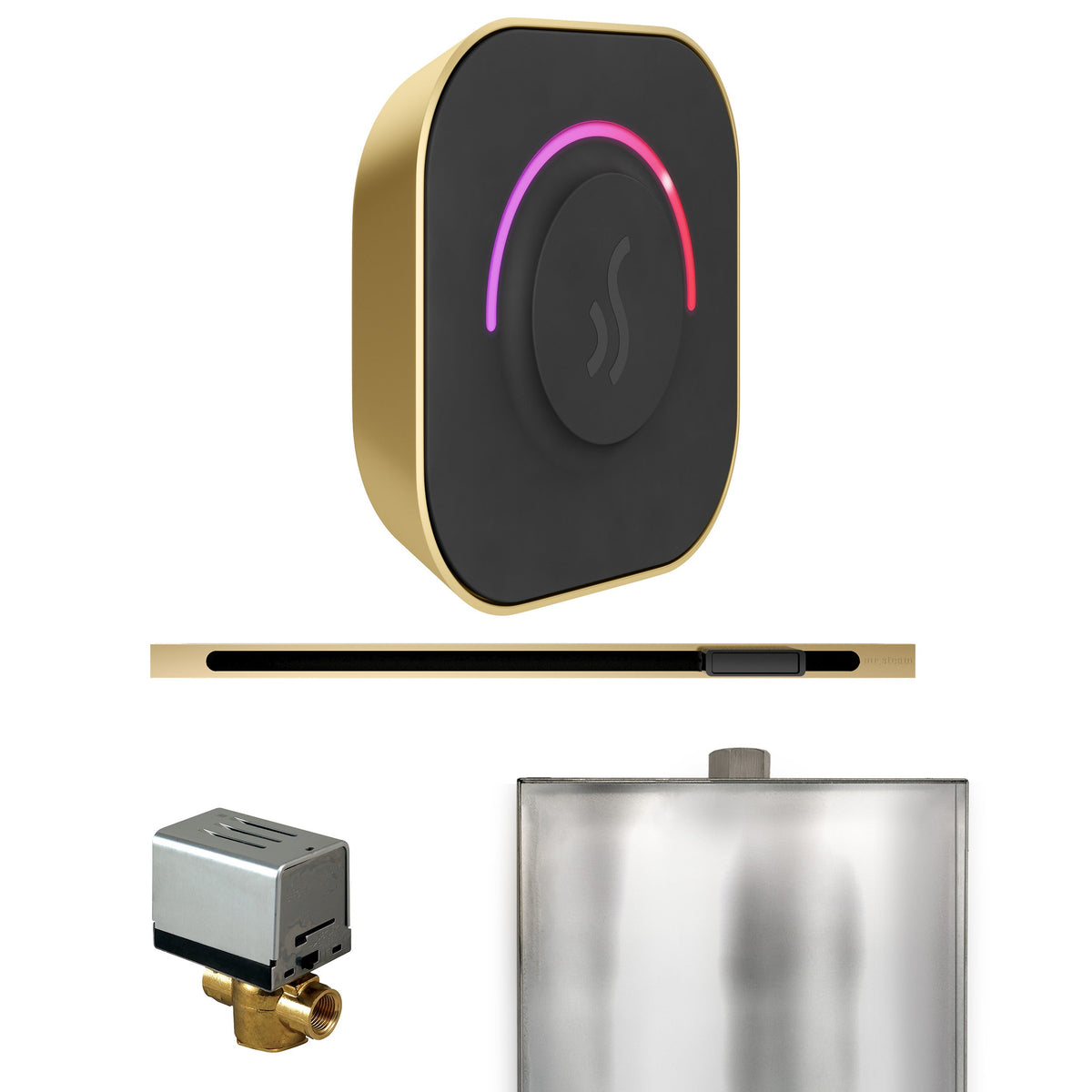 Mr. Steam ButlerTouch Linear Steam Shower Control Package – TempoTouch Control, Linear Steamhead, AutoFlush & Drip Pan for MS & Super Generators
