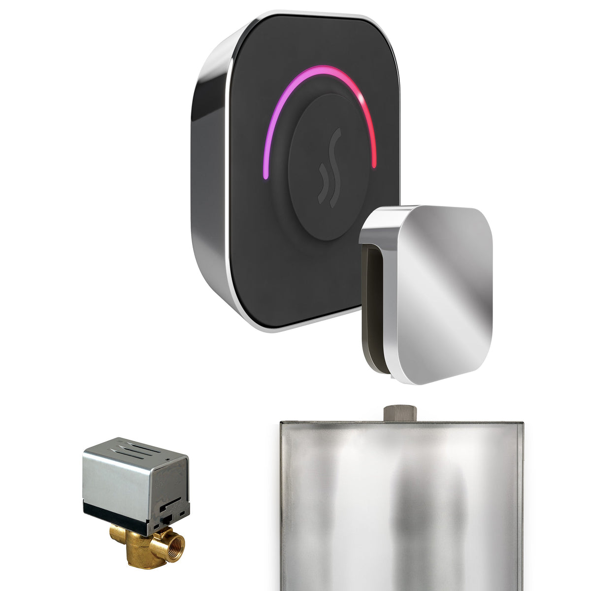 Mr. Steam ButlerTouch Steam Shower Control Package – TempoTouch Control, Aroma Steamhead, AutoFlush & Drip Pan for MS & Super Generators