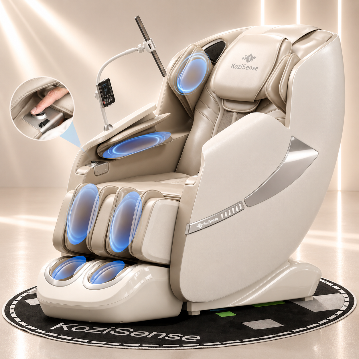 KoziSense KZ-A18 3D SL-track Massage Chair 2026 Upgraded - (All Black)