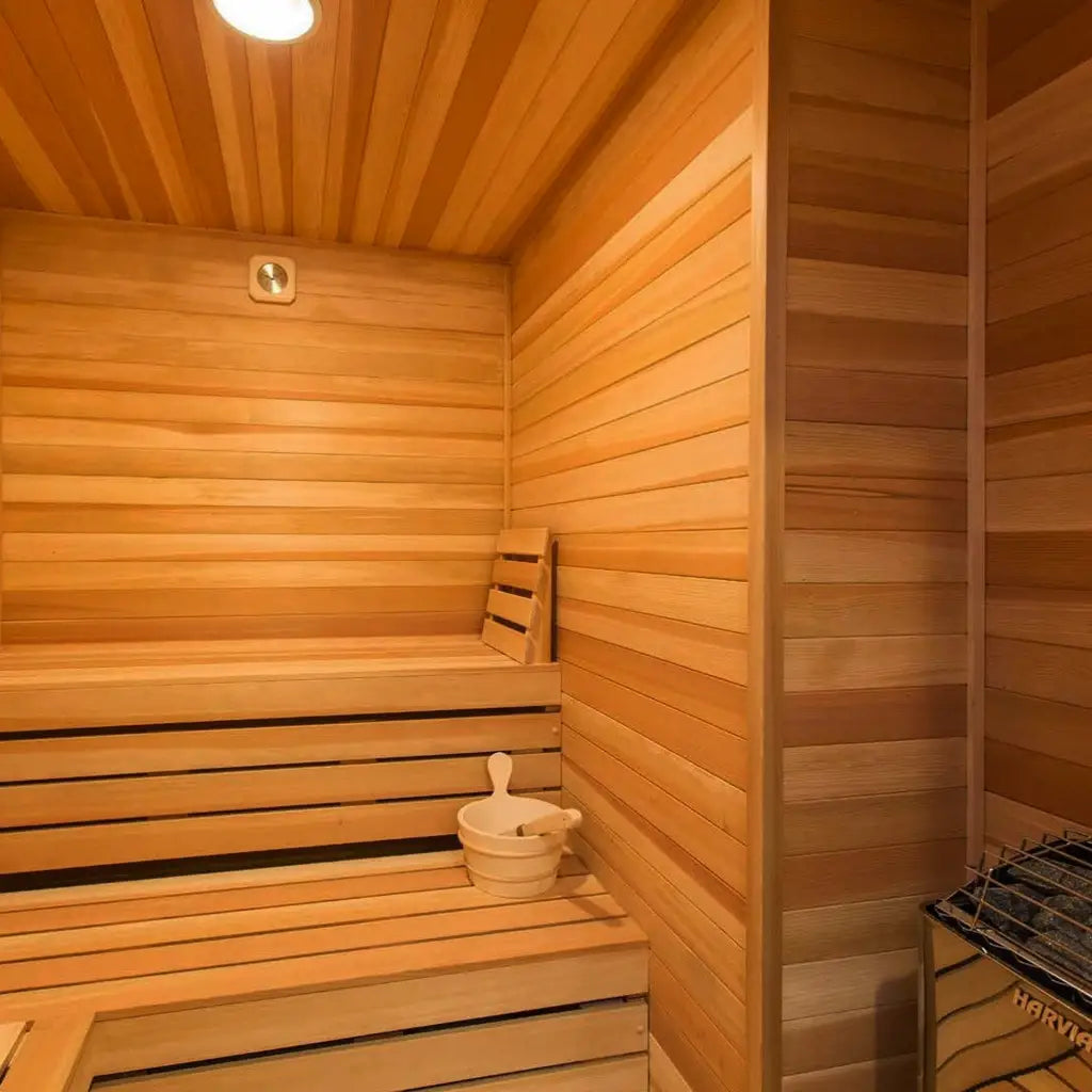 Carbon Smart Saunas - 4' x 8' x 8' - by Finnish Sauna Builders