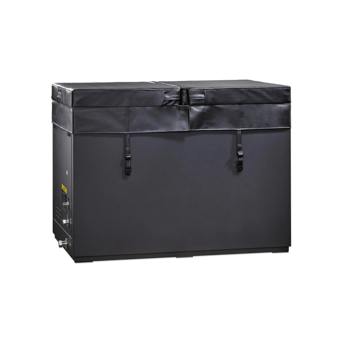 Dynamic Cold Therapy CUBOID XL Cold Plunge Tub, 304 Nano-Coated Stainless Steel Interior & Exterior with Pacific Cedar Trim, DCT-S-055-NS-34