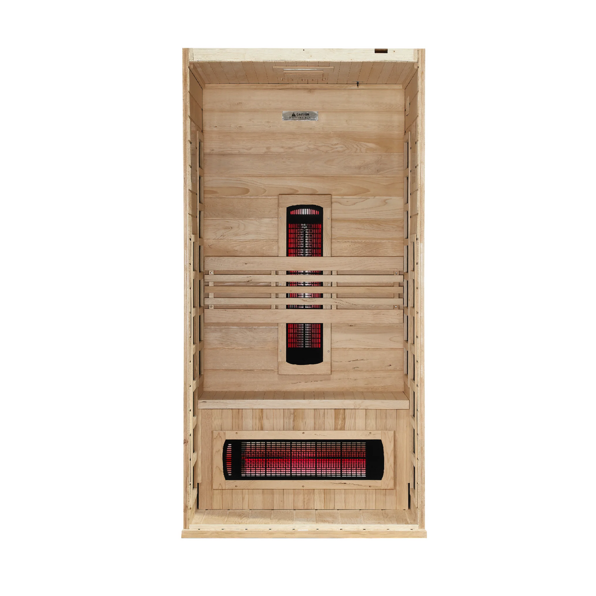 Dynamic Martin 1–2 Person Full Spectrum Near Zero EMF Infrared Sauna (Under 3MG) with Chromotherapy & Bluetooth, Canadian Hemlock – DYN-6006-03 FS