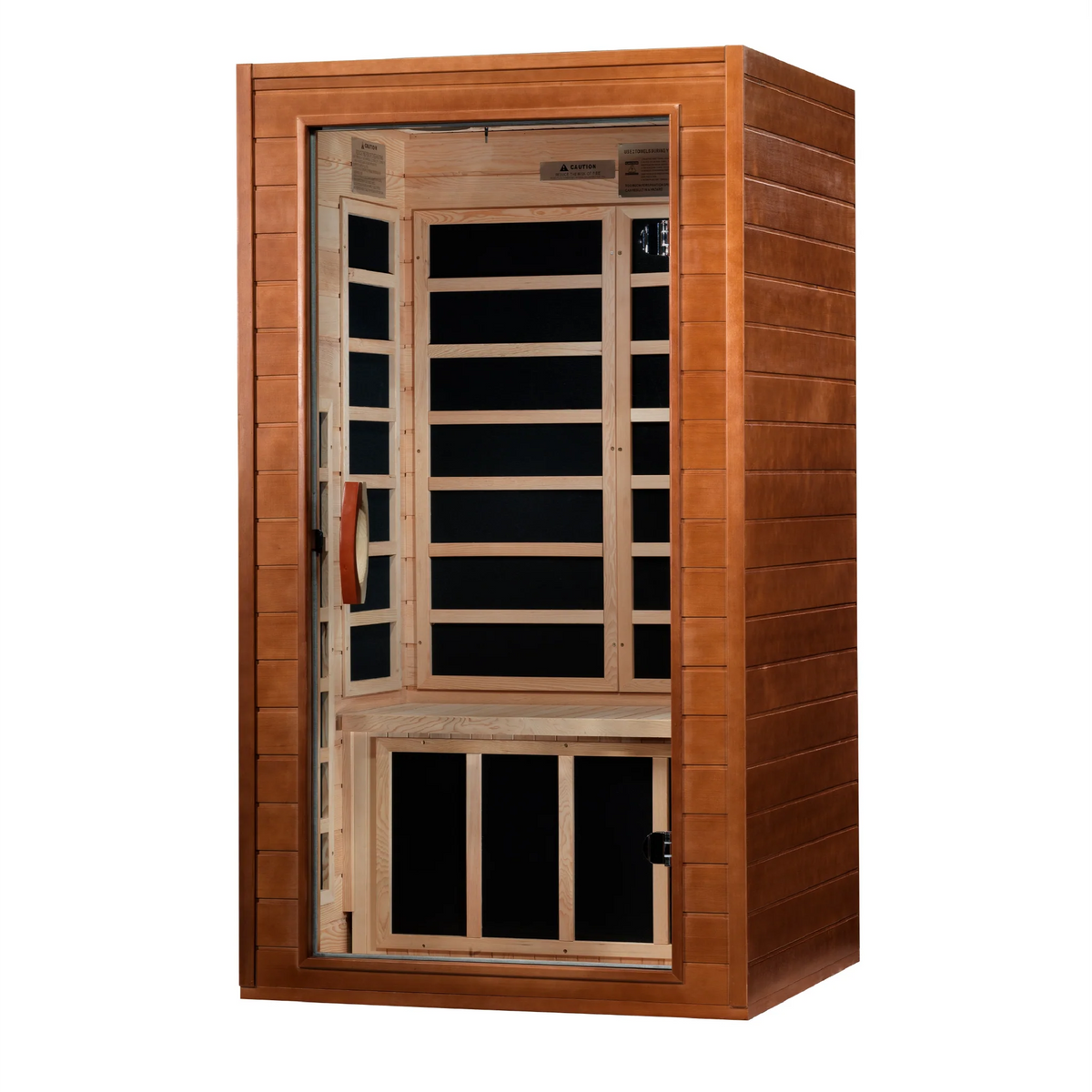 Dynamic Avila 1–2 Person Infrared Sauna, Low EMF FAR Infrared, Canadian Hemlock, Indoor, DYN-6103-01