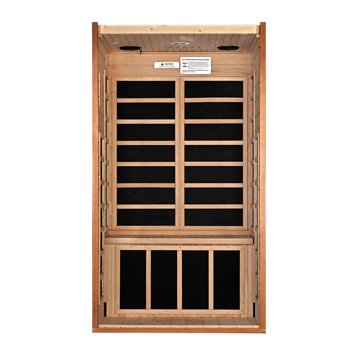 Dynamic Avila Elite 1–2 Person Ultra Low EMF FAR Infrared Sauna (3–5MG) with Chromotherapy & Bluetooth, Canadian Hemlock – DYN-6103-01 Elite