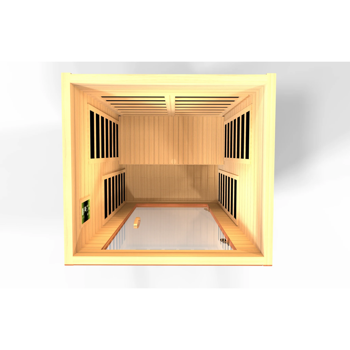 Dynamic Avila 1–2 Person Infrared Sauna, Low EMF FAR Infrared, Canadian Hemlock, Indoor, DYN-6103-01