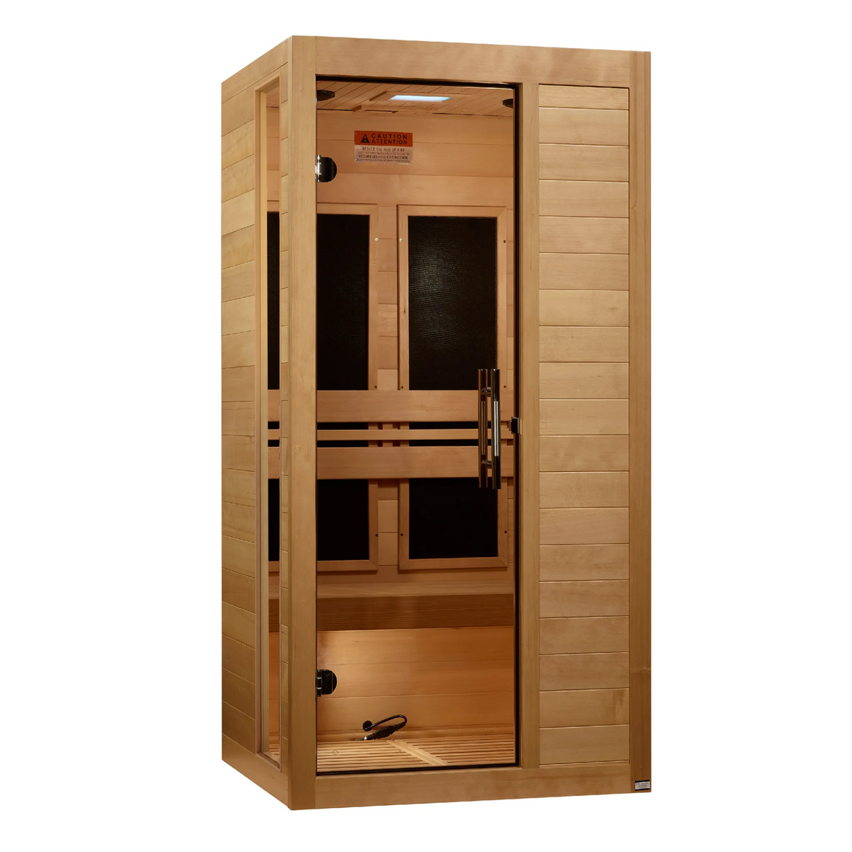 Dynamic Veneto Elite 1-2-person Ultra Low EMF (Between 3-5MG)   FAR Infrared Sauna (Canadian Hemlock)