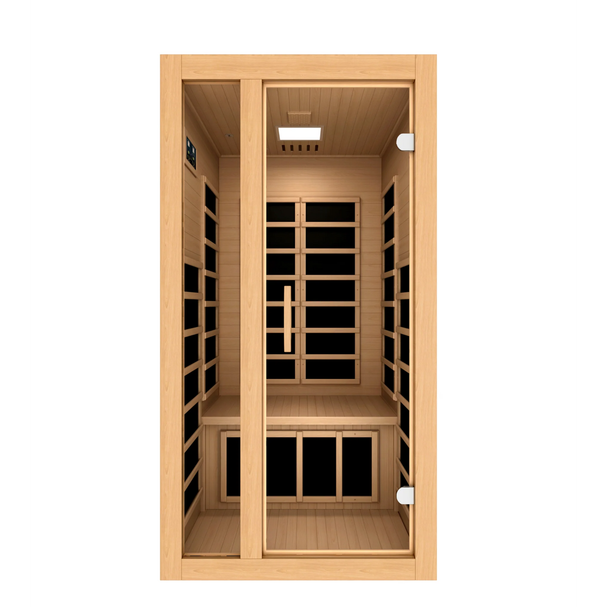 Dynamic Gracia Elite 1–2 Person Ultra Low EMF FAR Infrared Sauna, Canadian Hemlock (DYN-6119-01 Elite)