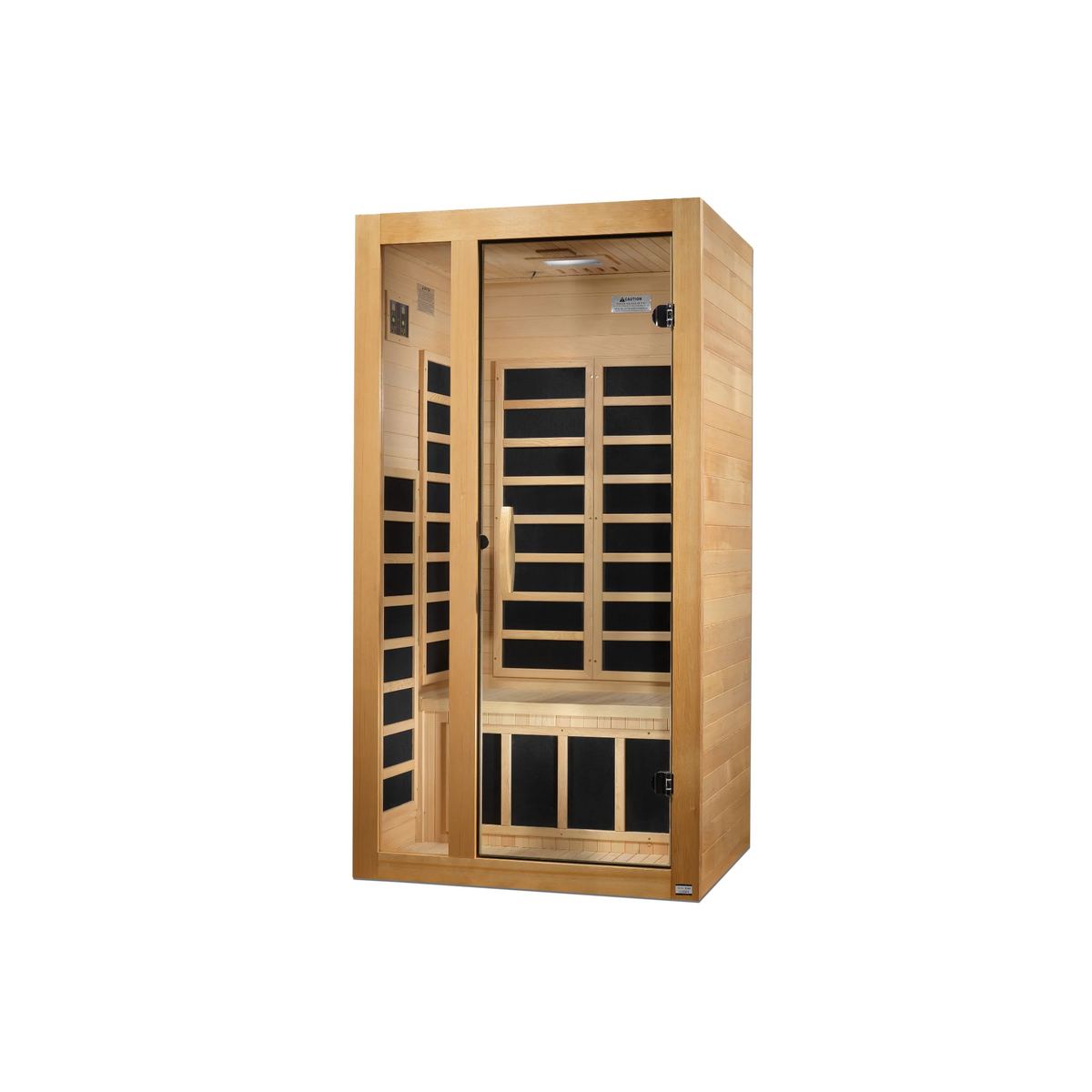 Dynamic Gracia Elite 1–2 Person Ultra Low EMF FAR Infrared Sauna, Canadian Hemlock (DYN-6119-01 Elite)