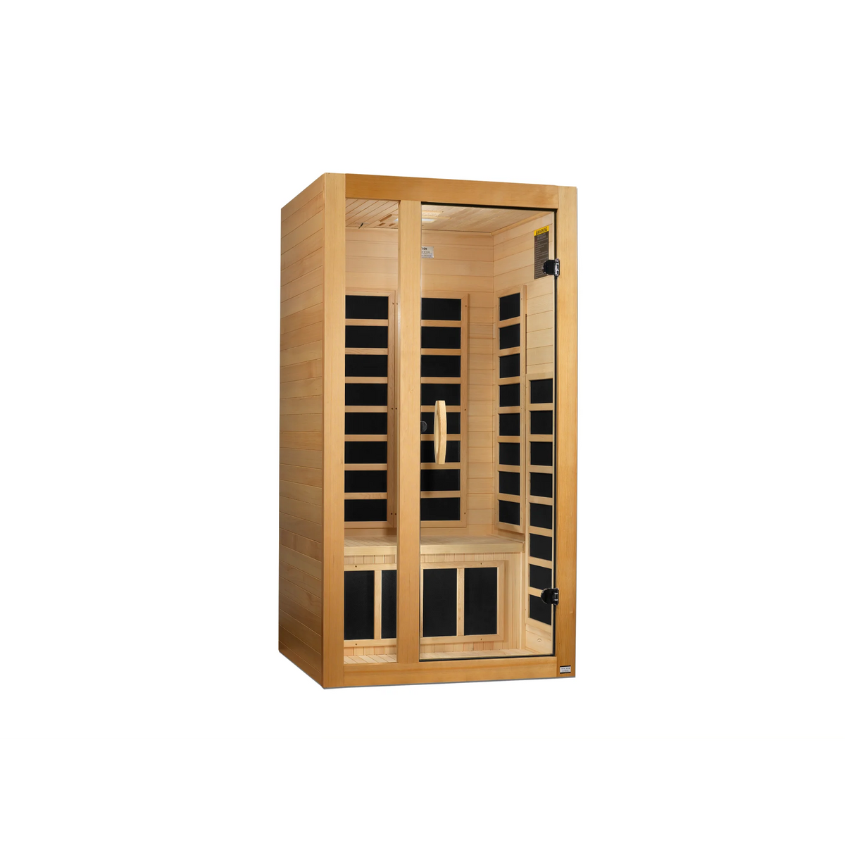 Dynamic Gracia 1–2 Person Infrared Sauna, Low EMF FAR Infrared, Canadian Hemlock, Indoor, DYN-6119-01
