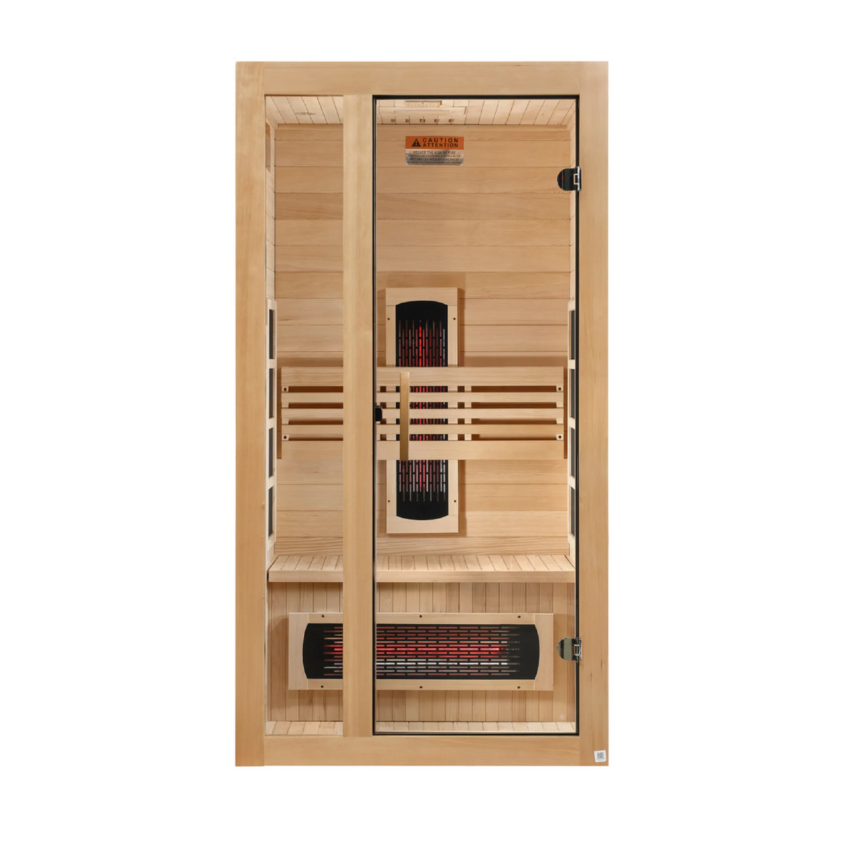 Dynamic Gracia 1-2 Person Full Spectrum Near Zero EMF FAR Infrared Sauna, Canadian Hemlock, DYN-6119-03 FS