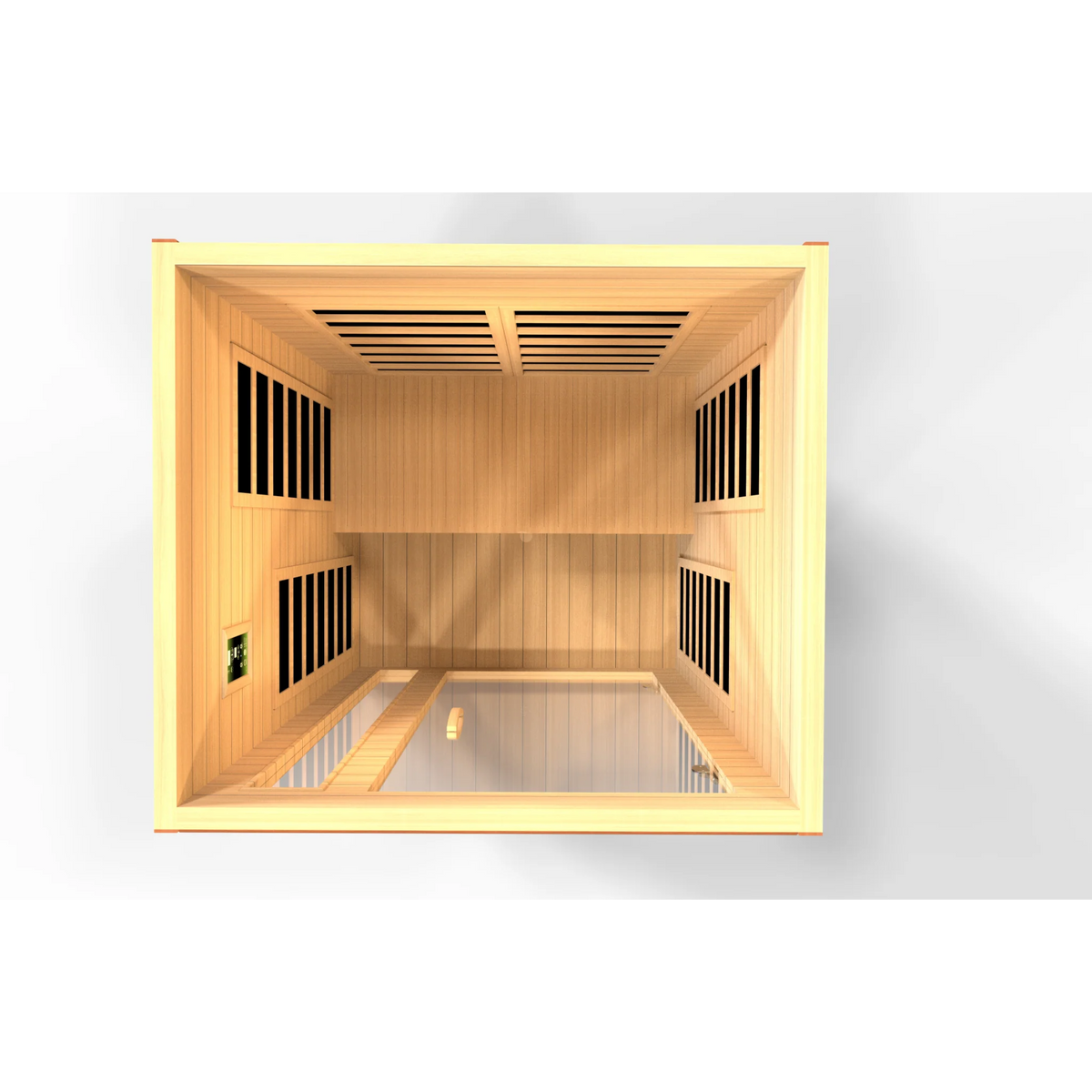 Dynamic Cordoba 2 Person Infrared Sauna, Low EMF FAR Infrared, Indoor, Canadian Hemlock, DYN-6203-01
