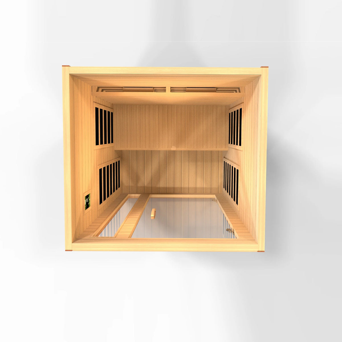 Dynamic Cordoba 2 Person Full Spectrum Near Zero EMF Infrared Sauna (Under 3MG) with Near IR, Chromotherapy & Bluetooth – DYN-6203-02 FS
