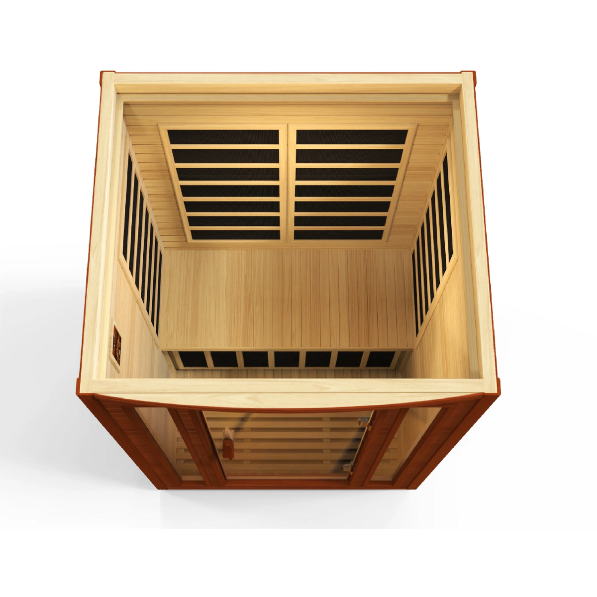 Dynamic San Marino 2 Person Infrared Sauna, Low EMF FAR Infrared, Canadian Hemlock, Indoor, DYN-6206-01