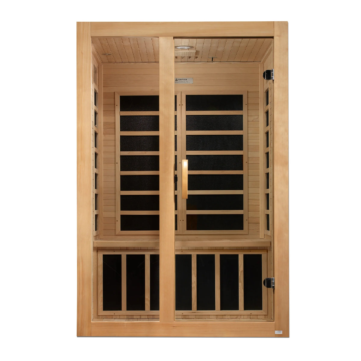 Dynamic Santiago 2 Person Infrared Sauna, Low EMF FAR Infrared, Indoor, Canadian Hemlock, DYN-6209-01