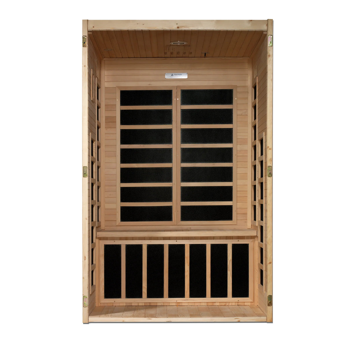 Dynamic Santiago 2 Person Infrared Sauna, Low EMF FAR Infrared, Indoor, Canadian Hemlock, DYN-6209-01
