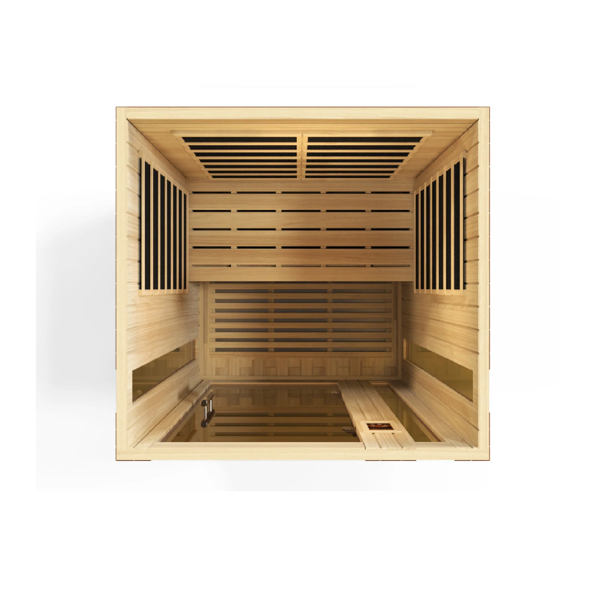 Dynamic Vittoria 2 Person Infrared Sauna, Low EMF FAR Infrared, Indoor, Canadian Hemlock, DYN-6220-01