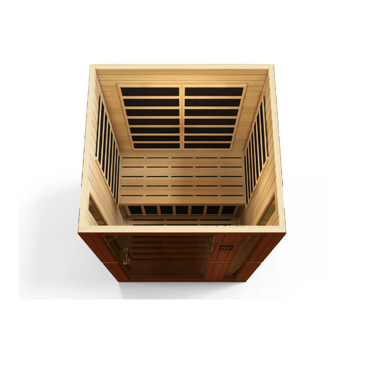 Dynamic Vittoria 2 Person Infrared Sauna, Low EMF FAR Infrared, Indoor, Canadian Hemlock, DYN-6220-01