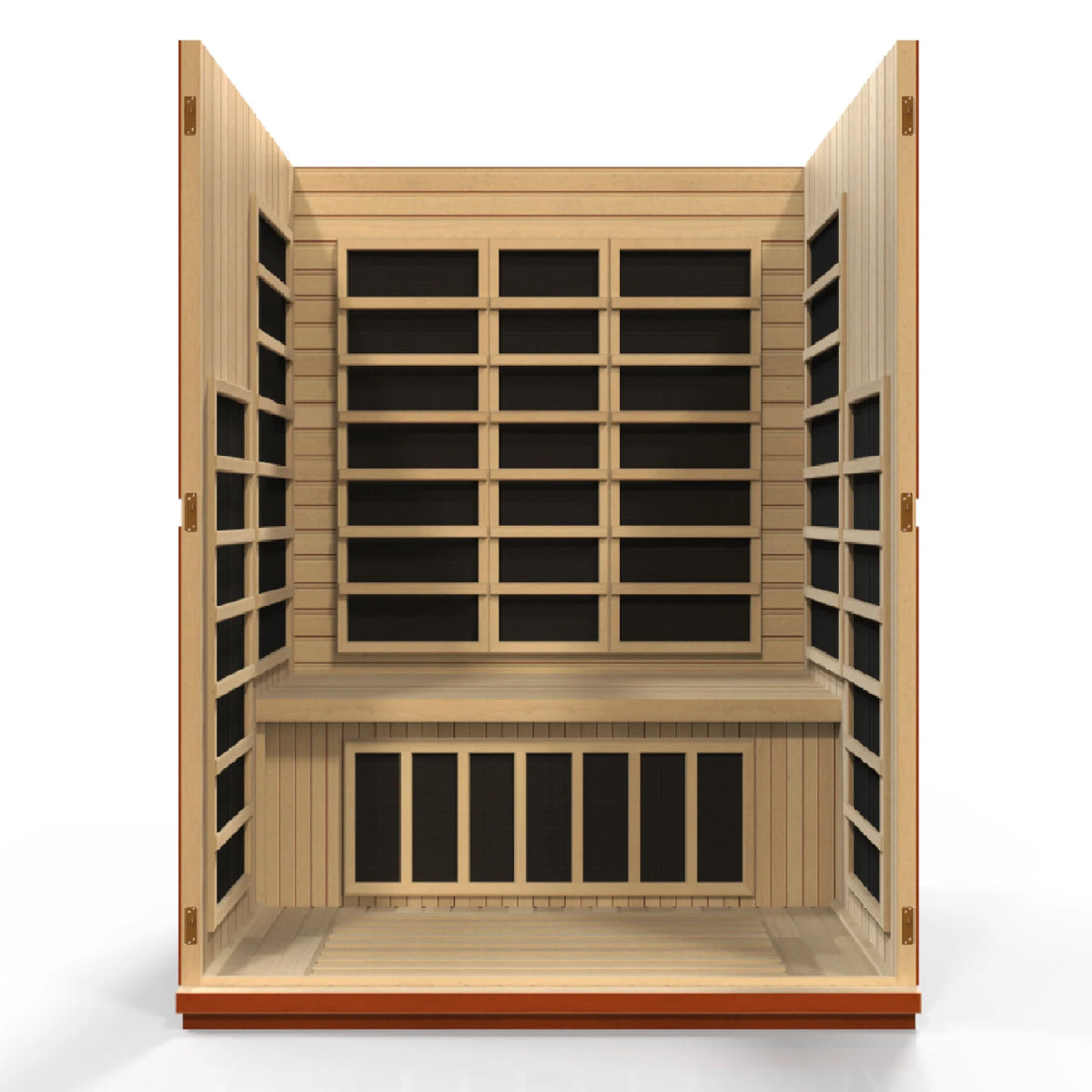 Dynamic Bellagio 3 Person Infrared Sauna, Low EMF FAR Infrared, Indoor Canadian Hemlock, DYN-6306-02