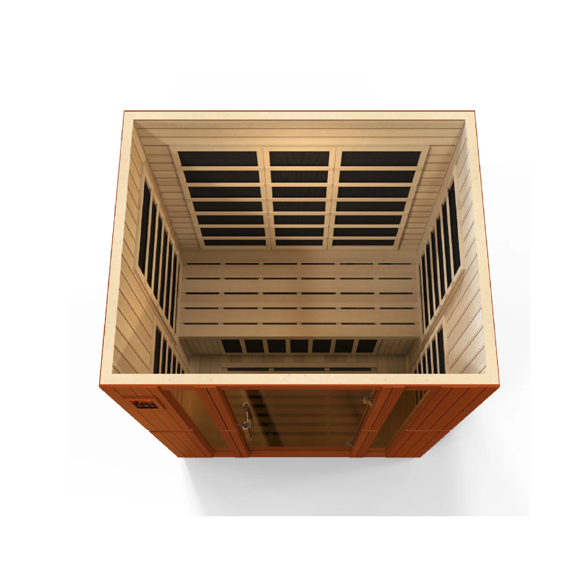 Dynamic Bellagio 3 Person Infrared Sauna, Low EMF FAR Infrared, Indoor Canadian Hemlock, DYN-6306-02