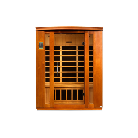 Dynamic Bellagio 3 Person Infrared Sauna, Low EMF FAR Infrared, Indoor Canadian Hemlock, DYN-6306-02