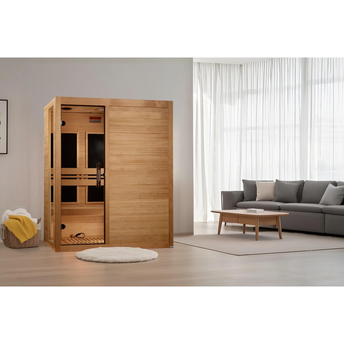 Dynamic Saunas Ultra LEMF (DYN-6315-05 Elite) Dynamic Toscana Elite 3 Person Ultra Low EMF Infrared Sauna (3–5MG) with Chromotherapy, Bluetooth & Canadian Hemlock – DYN-6315-05 Elite