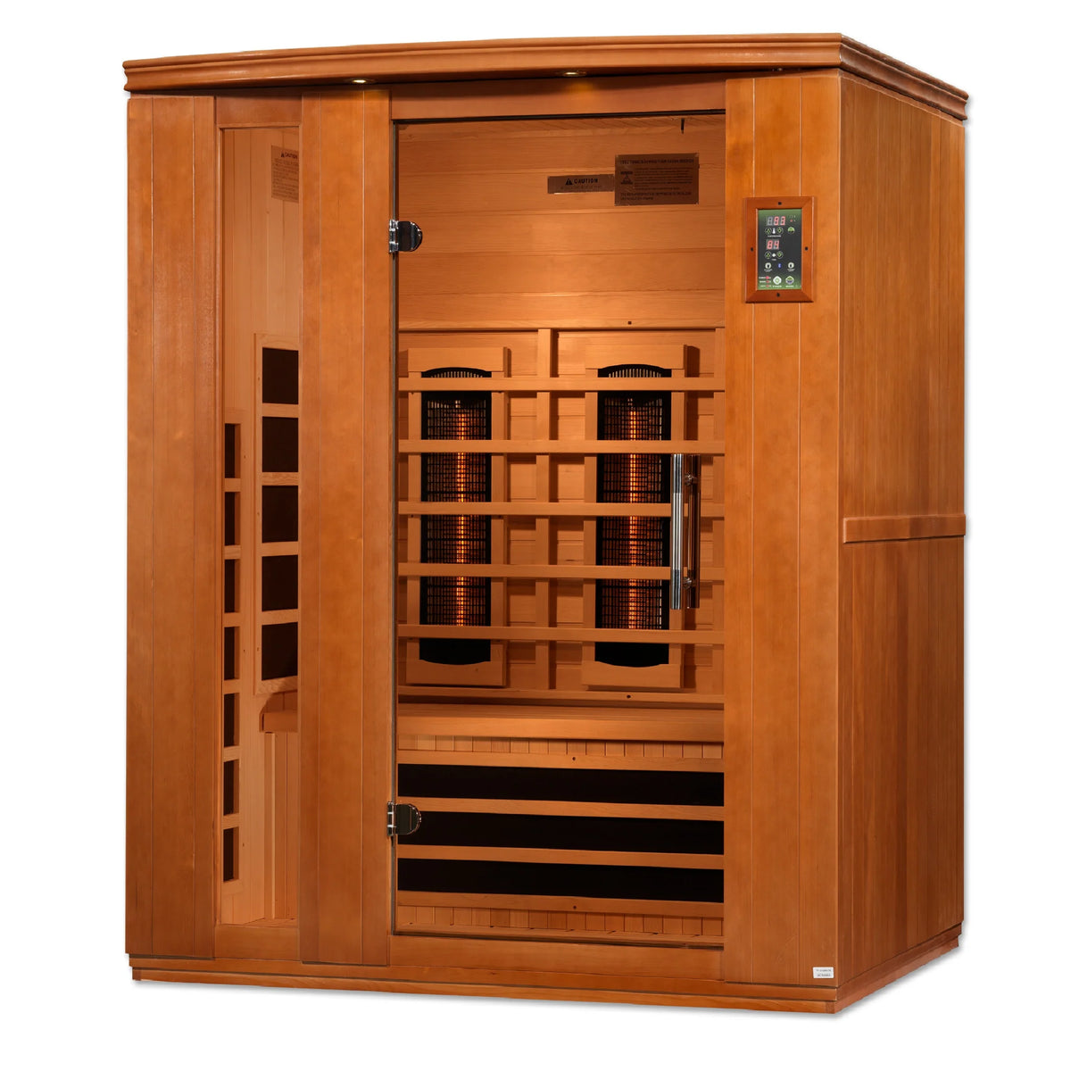 Dynamic Lugano 3 Person Full Spectrum Near Zero EMF Infrared Sauna (Under 3MG) with Near IR, Chromotherapy & Bluetooth – DYN-6336-03 FS
