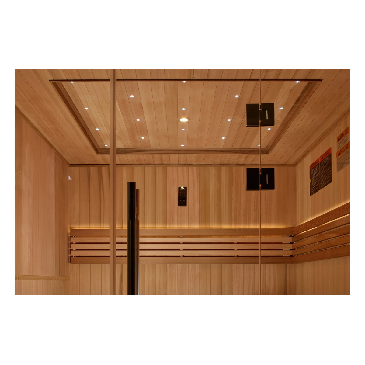 Golden Designs Oslo Edition 6 Person Traditional Sauna | Canadian Red Cedar Interior & Pacific Cedar Exterior