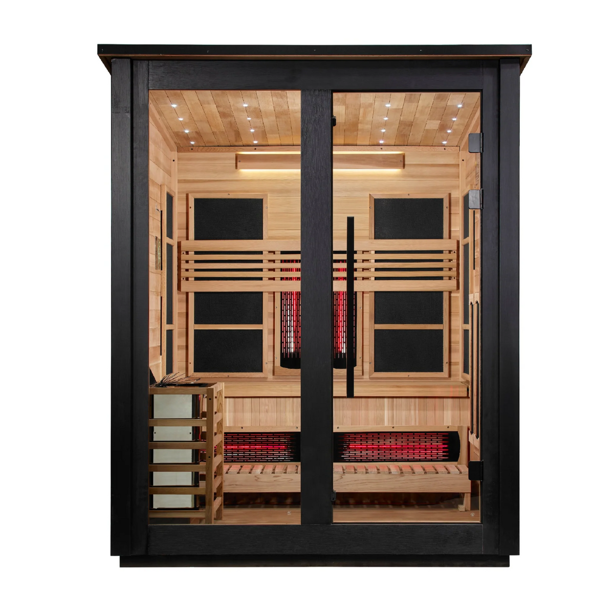 Golden Designs Loviisa 3-Person Outdoor Hybrid Sauna - 2 Tone Finish GDI-8523-03