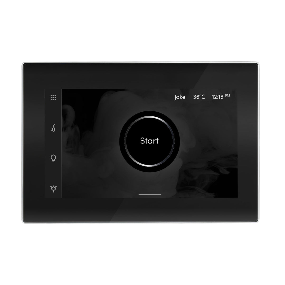 Mr. Steam iSteamX Touchscreen Steam Shower Control and Steamhead – Bluetooth, Black or White, 8 Designer Finishes