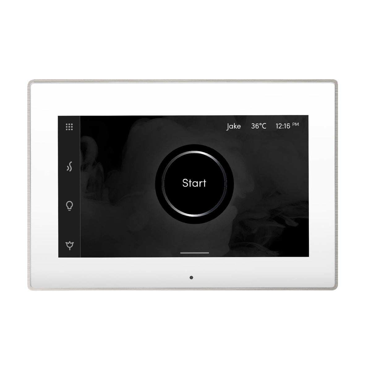 Mr. Steam iSteamX Touchscreen Steam Shower Control and Steamhead – Bluetooth, Black or White, 8 Designer Finishes