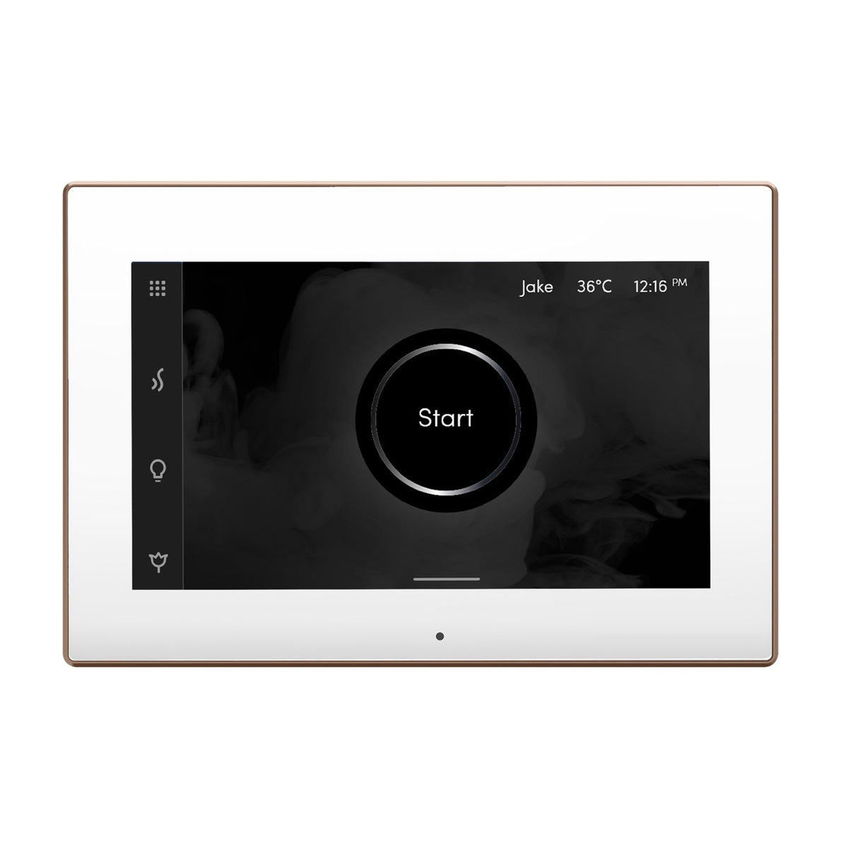 Mr. Steam iSteamX Touchscreen Steam Shower Control and Steamhead – Bluetooth, Black or White, 8 Designer Finishes