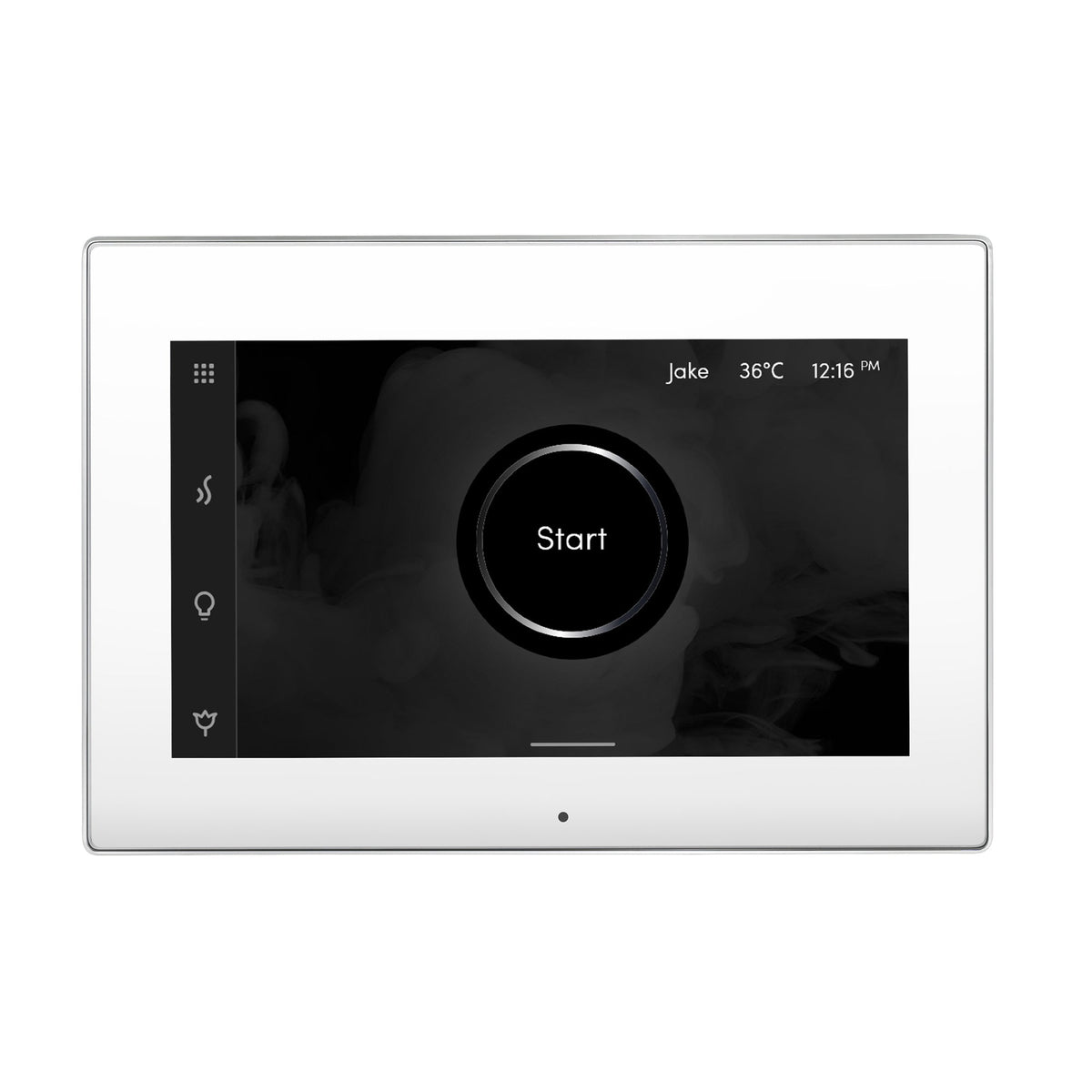 Mr. Steam iSteamX Touchscreen Steam Shower Control and Steamhead – Bluetooth, Black or White, 8 Designer Finishes