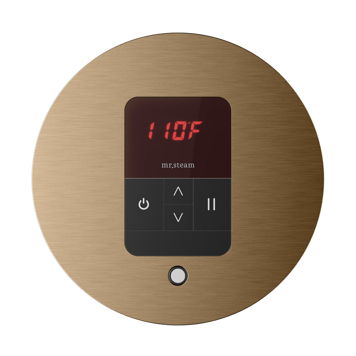 Mr. Steam iTempo Steam Shower Control and Steamhead – Round or Square, Flush-Mount, 8 Designer Finishes