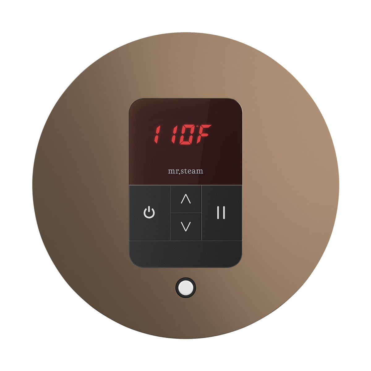 Mr. Steam iTempo Steam Shower Control and Steamhead – Round or Square, Flush-Mount, 8 Designer Finishes