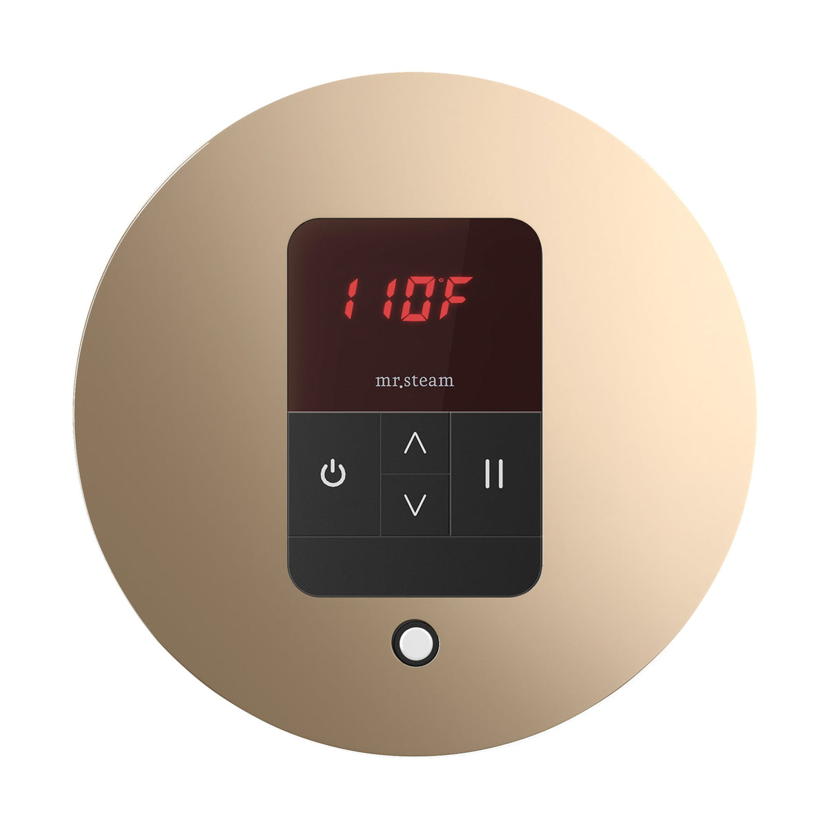 Mr. Steam iTempo Steam Shower Control and Steamhead – Round or Square, Flush-Mount, 8 Designer Finishes