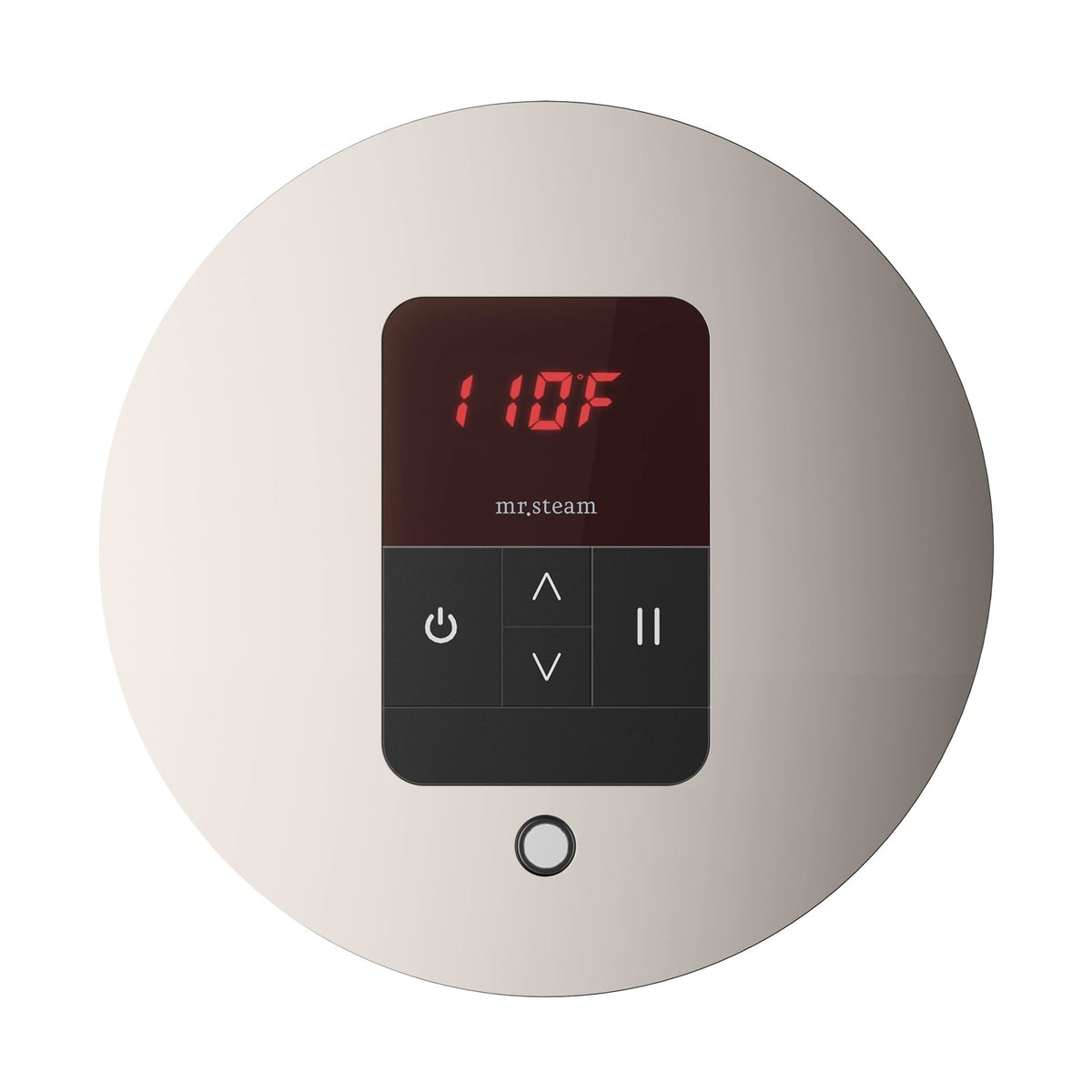 Mr. Steam iTempo Steam Shower Control and Steamhead – Round or Square, Flush-Mount, 8 Designer Finishes