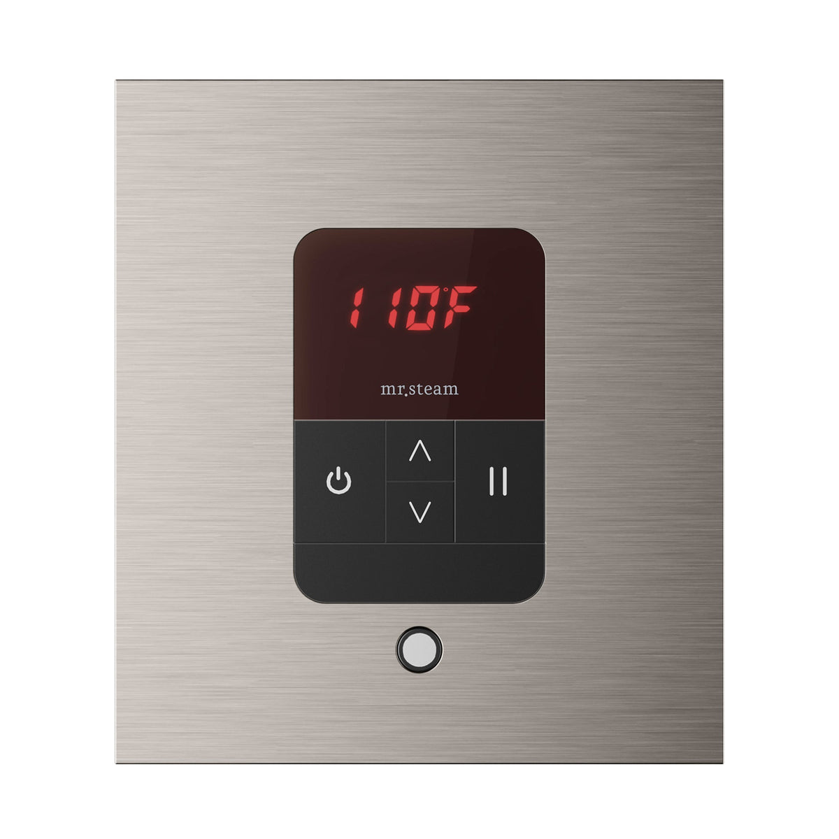 Mr. Steam iTempo Steam Shower Control and Steamhead – Round or Square, Flush-Mount, 8 Designer Finishes