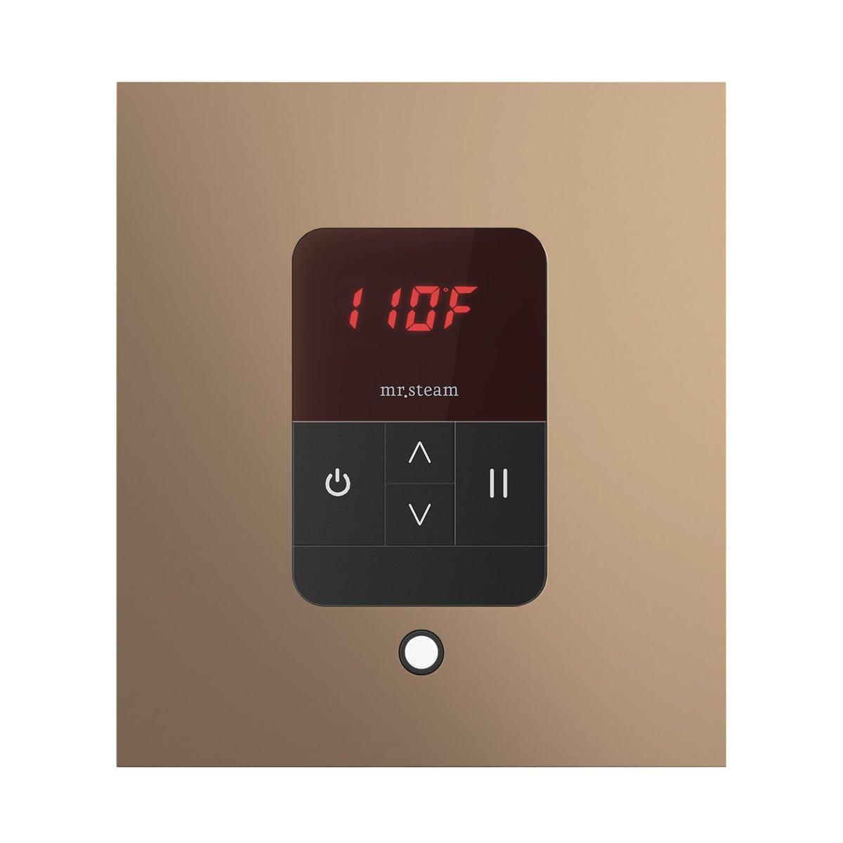 Mr. Steam iTempo Steam Shower Control and Steamhead – Round or Square, Flush-Mount, 8 Designer Finishes
