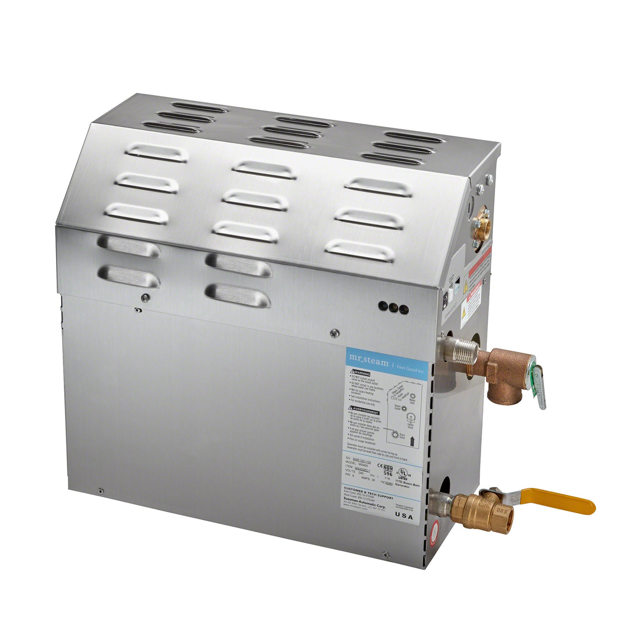 Mr. Steam MS150RB1X MS Series 6kW Steam Shower Generator with Express Steam – 208V 1-Phase, Up to 107 cu. ft.