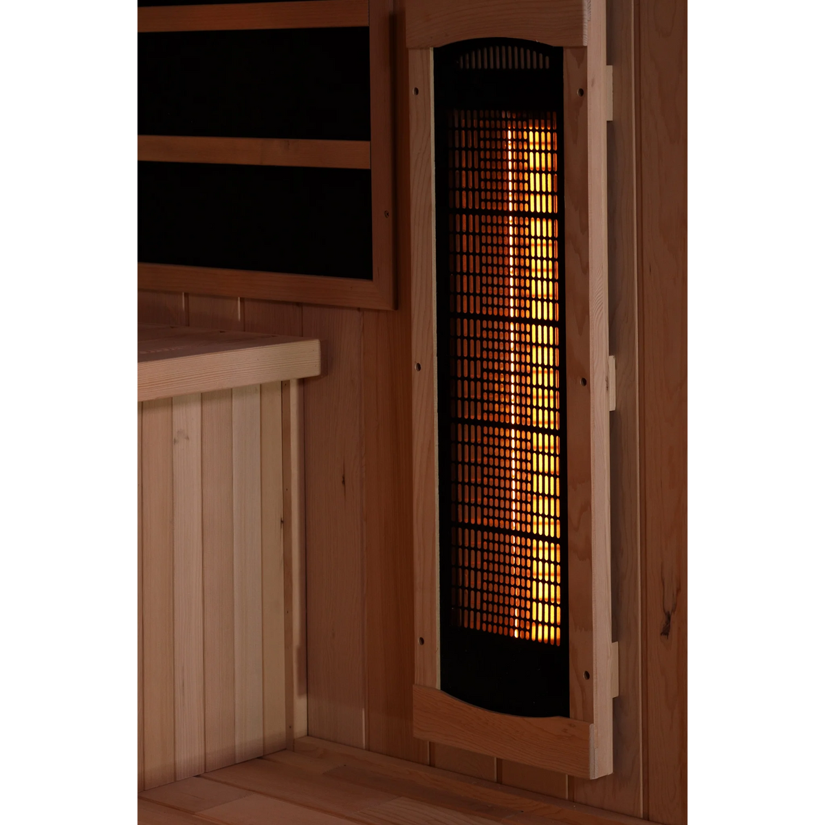 Golden Designs 4 Person Full Spectrum Infrared Sauna, PureTech™ Near Zero EMF, Himalayan Salt Bar, Canadian Hemlock, Indoor, GDI-8040-03