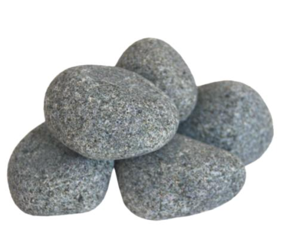 Harvia R-991 Sauna Heater Stones, Rounded Olivine, 5-10cm, 33lbs