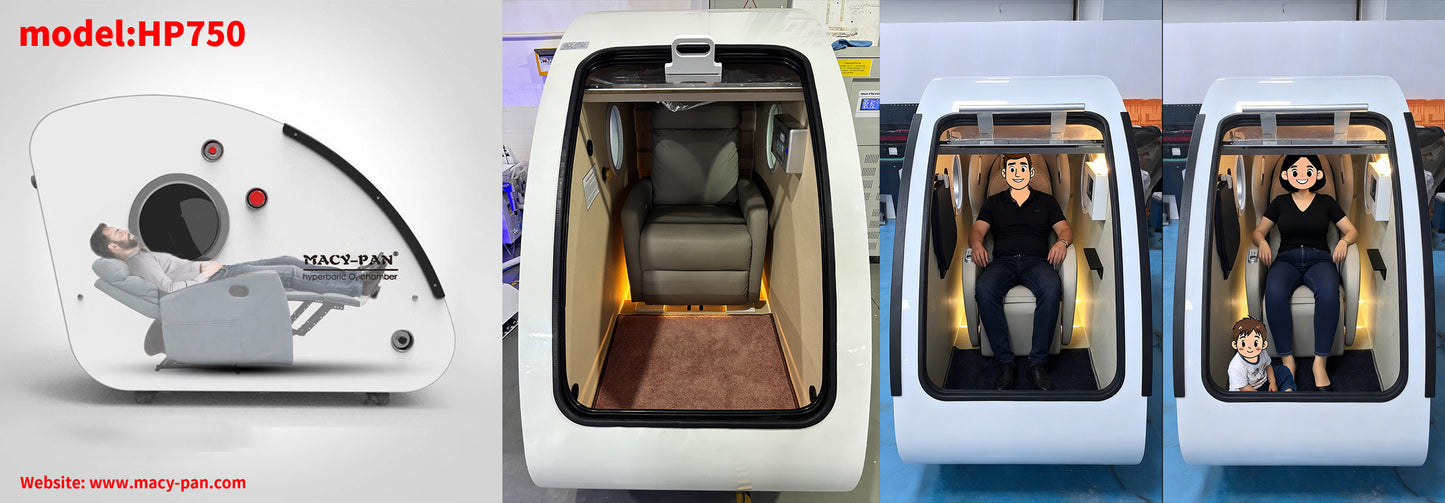Macy-Pan MC750 1.8ATA Stretcher Access Hyperbaric Oxygen Chamber
